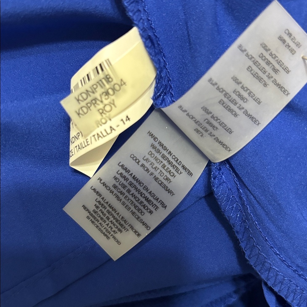 KENSIE💙EUC PLEATED FAUX HALTER COCKTAIL DRESS - Picture 11 of 15